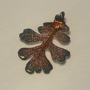 Copper Leaf Pendant